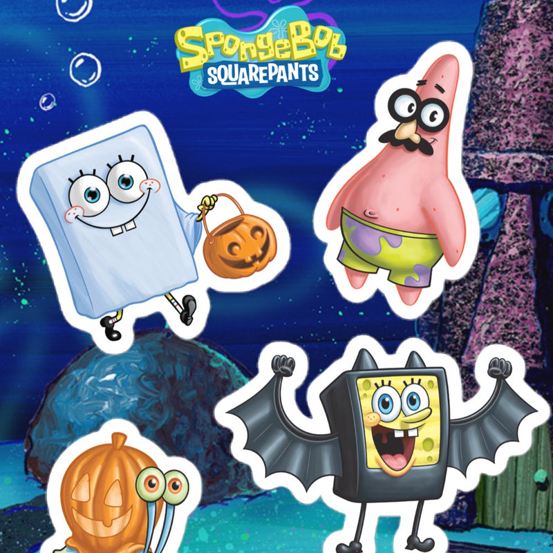 SpongeBob SquarePants Halloween Kiss Cut Sticker Sheet