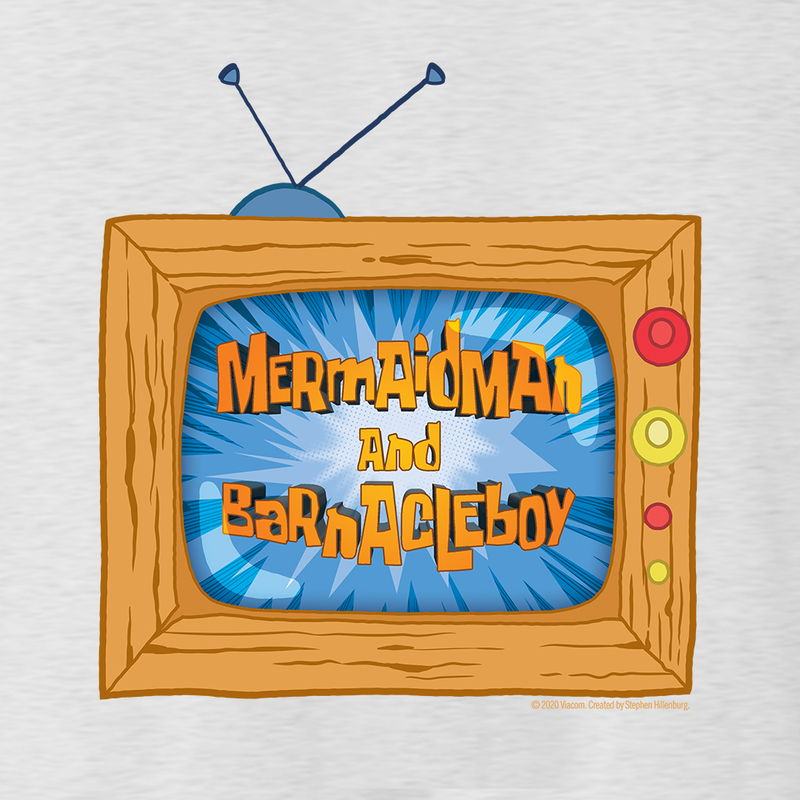 SpongeBob SquarePants Mermaid Man and Barnacle Boy TV Men's Tri-Blend T-Shirt