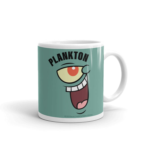 Plankton Big Face 11 oz Mug - SpongeBob SquarePants Official Shop