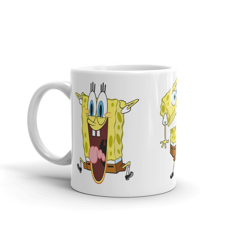 SpongeBob SquarePants Feelin' Moody 11 oz white Mug - SpongeBob SquarePants Official Shop