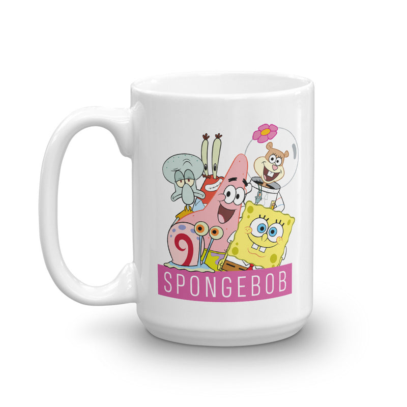 SpongeBob SquarePants Group Shot White Mug - SpongeBob SquarePants Official Shop