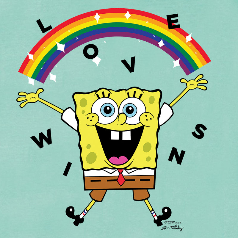 SpongeBob SquarePants Love Wins Women's Flowy Tank Top