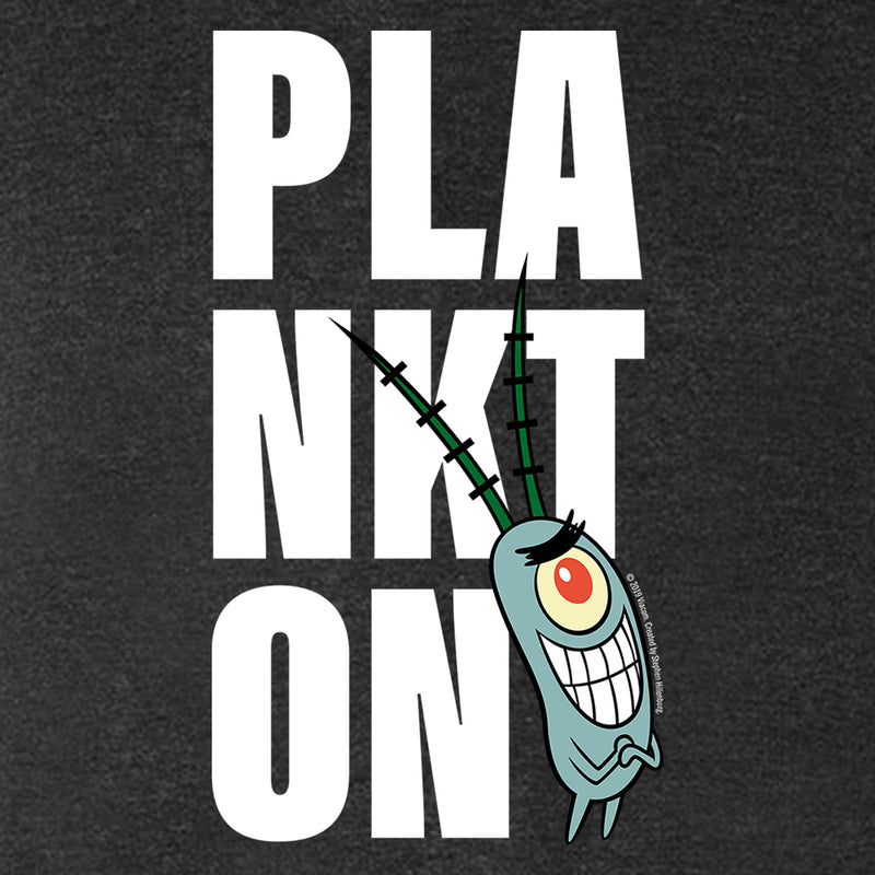Plankton Big Name Tri-Blend Short Sleeve T-Shirt - SpongeBob SquarePants Official Shop