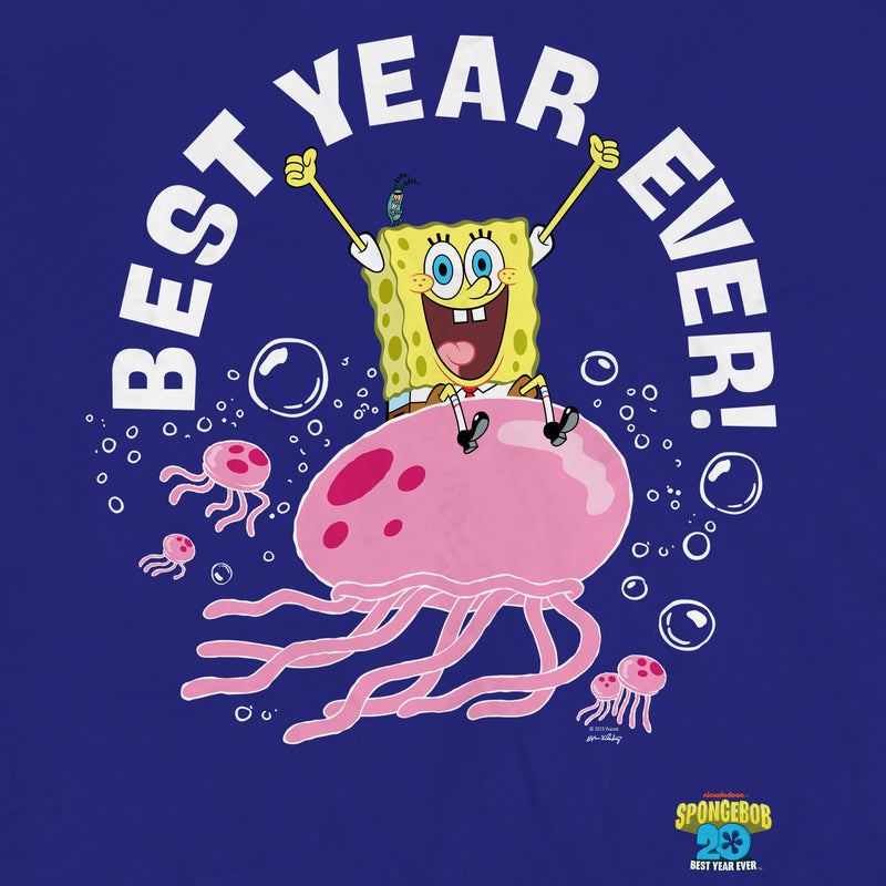 SpongeBob SquarePants Best Year Ever Jellyfish Sherpa Blanket
