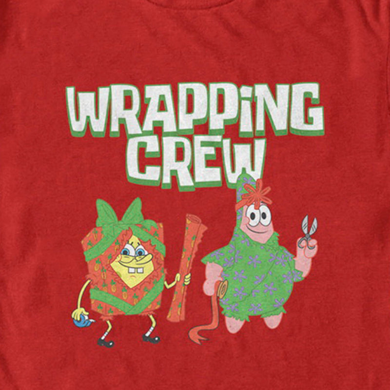 SpongeBob and Patrick Wrapping Crew Short Sleeve T-Shirt - SpongeBob SquarePants Official Shop