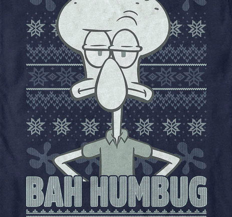 Squidward Bah Humbug Short Sleeve T-Shirt - SpongeBob SquarePants Official Shop