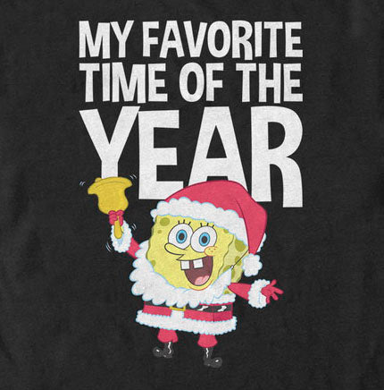 SpongeBob Favorite Time of the Year Short Sleeve T-Shirt - SpongeBob SquarePants Official Shop