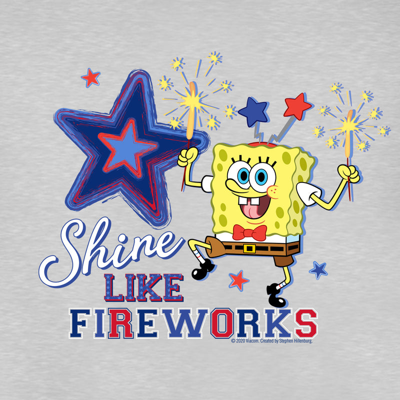 SpongeBob SquarePants Shine Like Fireworks Kids Short Sleeve T-Shirt