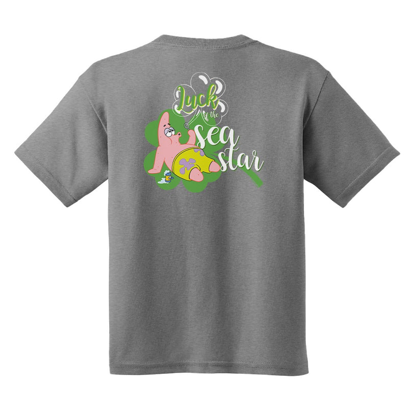 Patrick Star Luck Of The Sea Star Clover Youth Short Sleeve T-Shirt