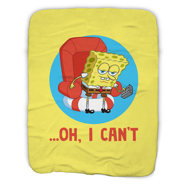 SpongeBob SquarePants Oh, I Can't Meme Sherpa Blanket