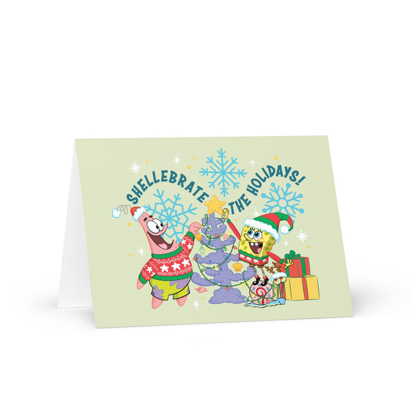 SpongeBob Shellebrate the Holidays Christmas Greeting Card - SpongeBob SquarePants Official Shop