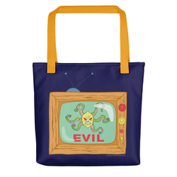 SpongeBob SquarePants Evil TV Premium Tote Bag