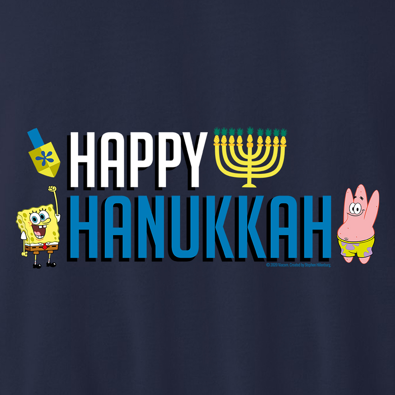 SpongeBob SquarePants Happy Hanukkah Fleece Crewneck Sweatshirt - SpongeBob SquarePants Official Shop