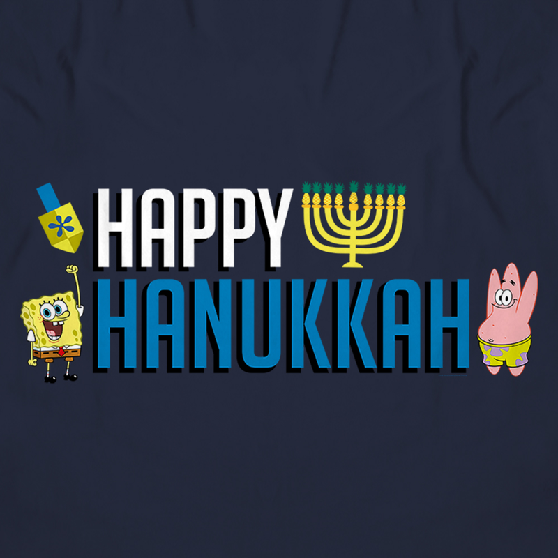 SpongeBob SquarePants Happy Hanukkah Sherpa Blanket - SpongeBob SquarePants Official Shop