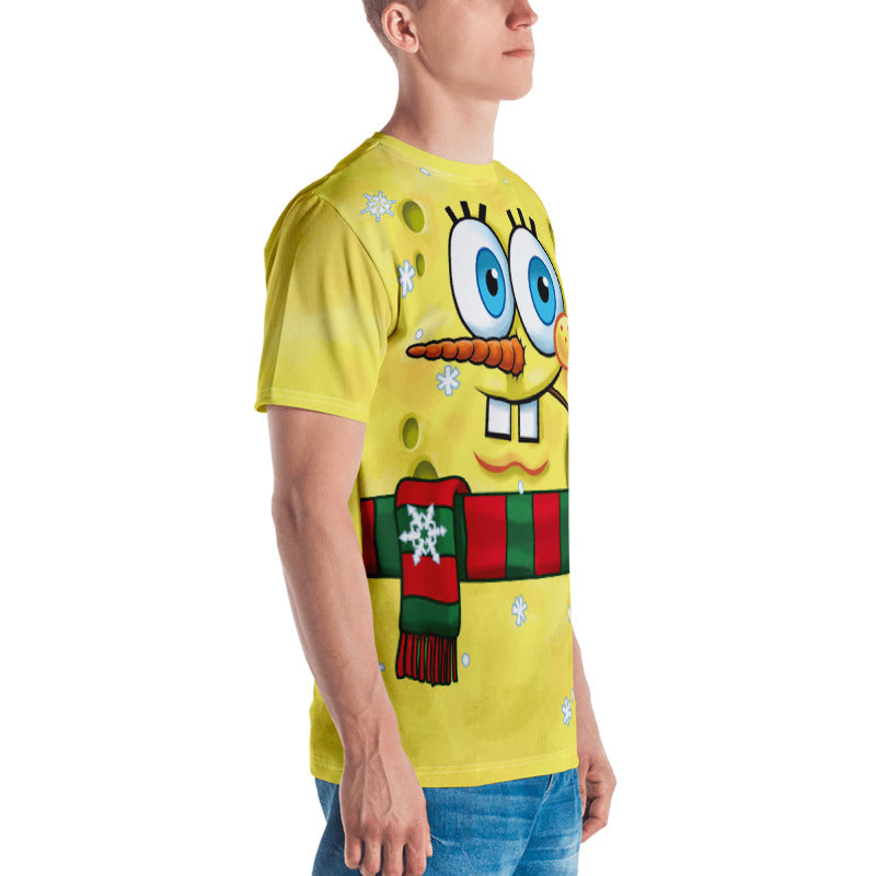 SpongeBob Snowman Short Sleeve T-Shirt - SpongeBob SquarePants Official Shop
