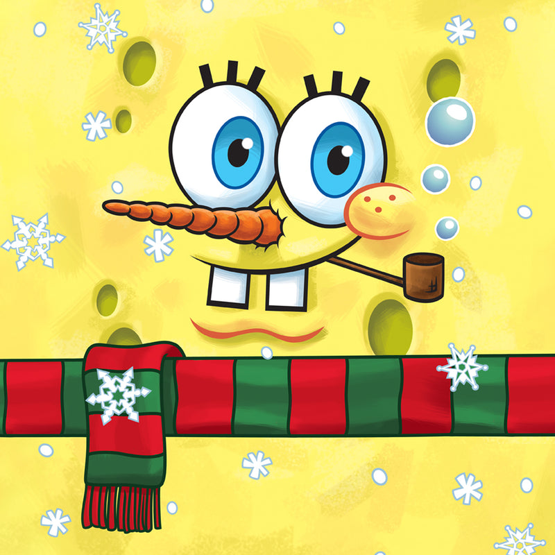 SpongeBob Snowman Short Sleeve T-Shirt - SpongeBob SquarePants Official Shop
