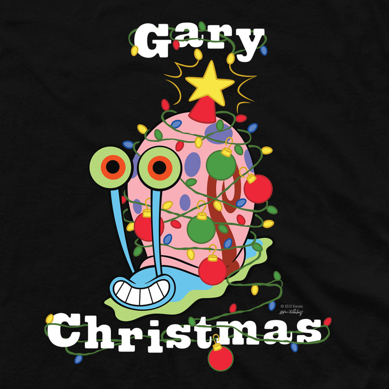 SpongeBob SquarePants SpongeBob Gary Christmas Adult Short Sleeve T-Shirt