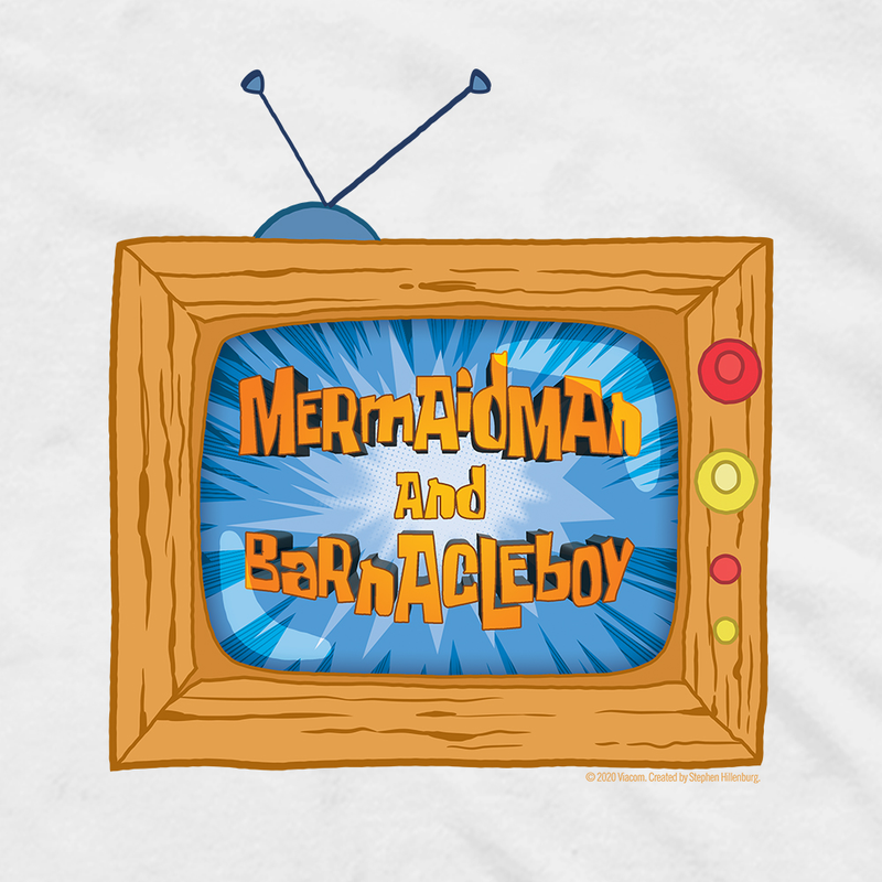 SpongeBob SquarePants Mermaid Man and Barnacle Boy TV Adult Long Sleeve T-Shirt