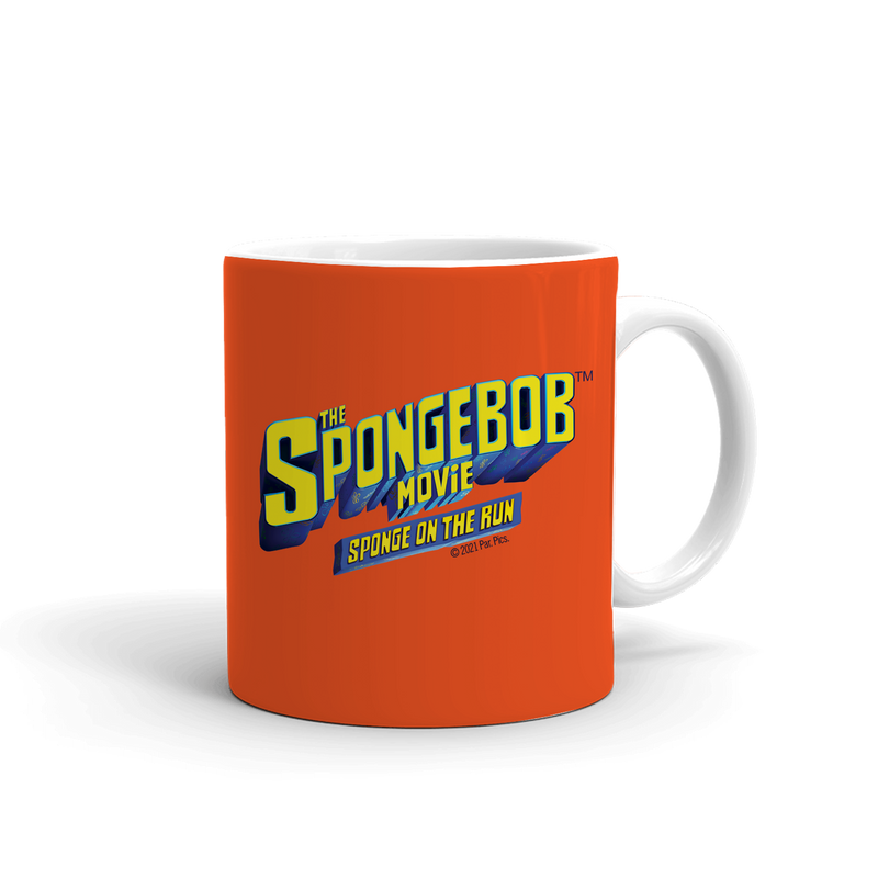 SpongeBob SquarePants Sponge on the Run Mr. Krabs Badge White Mug - SpongeBob SquarePants Official Shop