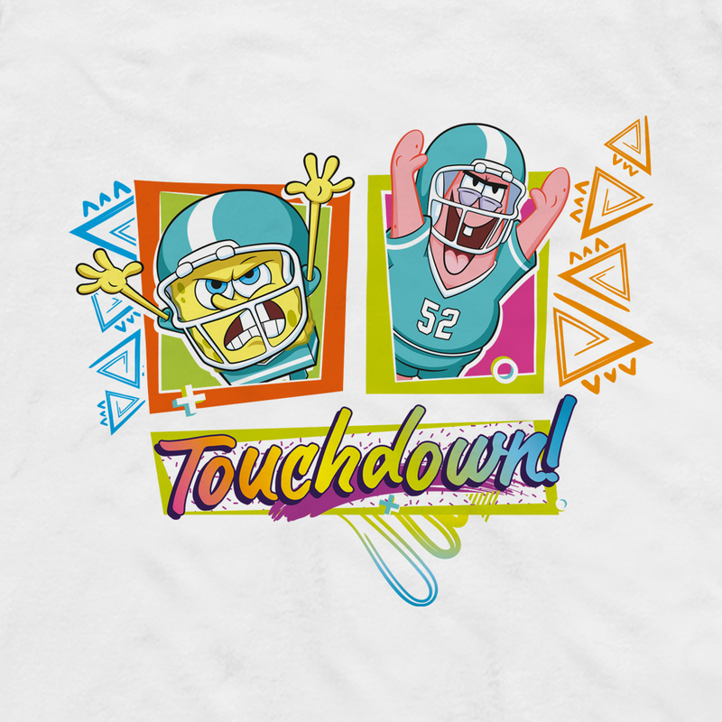 SpongeBob SquarePants SpongeBob and Patrick Touchdown Fleece Crewneck Sweatshirt