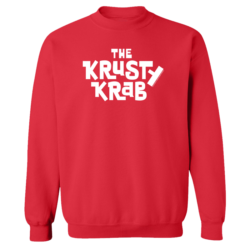 The Krusty Krab Logo Fleece Crewneck Sweatshirt – SpongeBob