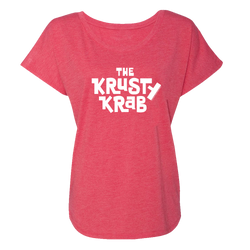 The Krusty Krab Logo Women's Tri-Blend Dolman T-Shirt - SpongeBob SquarePants Official Shop