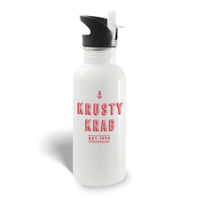 The Krusty Krab Secret Recipe 20 oz Screw Top Water Bottle with Straw - SpongeBob SquarePants Official Shop