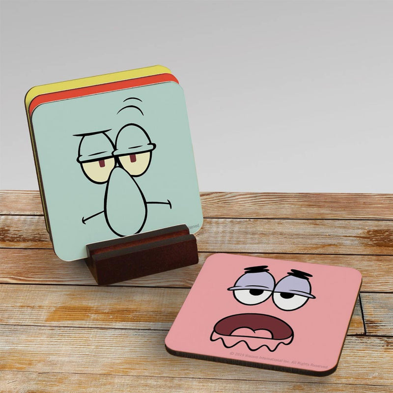 SpongeBob SquarePants Character Coasters - Set of 4 - SpongeBob SquarePants Official Shop