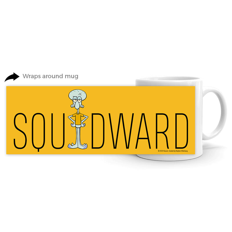 Squidward Name Play 11 oz White Mug - SpongeBob SquarePants Official Shop