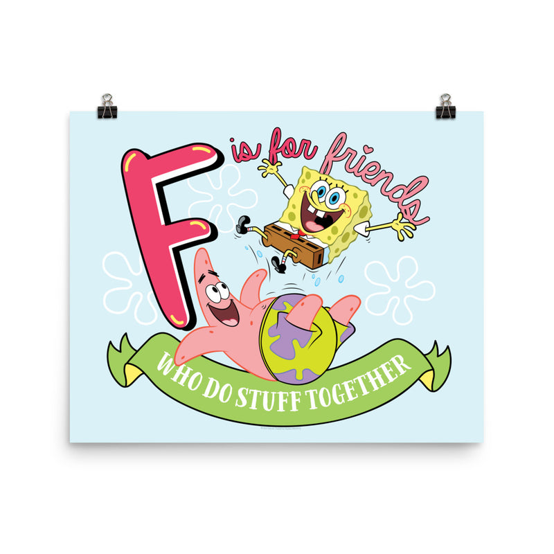 SpongeBob SquarePants Do Stuff Together Poster - 16" x 20"