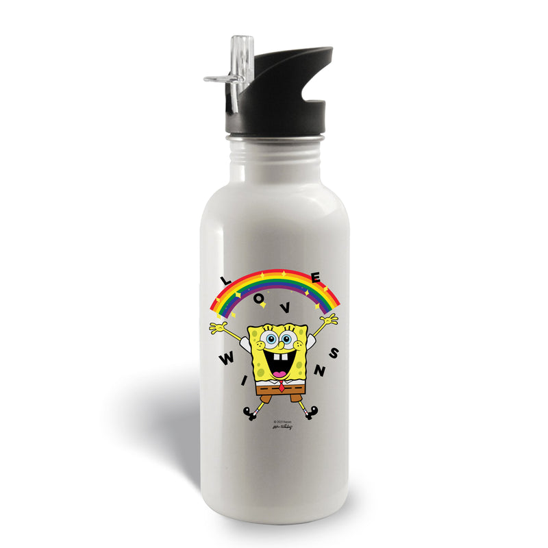SpongeBob SquarePants Love Wins Stainless Steel Water Bottle