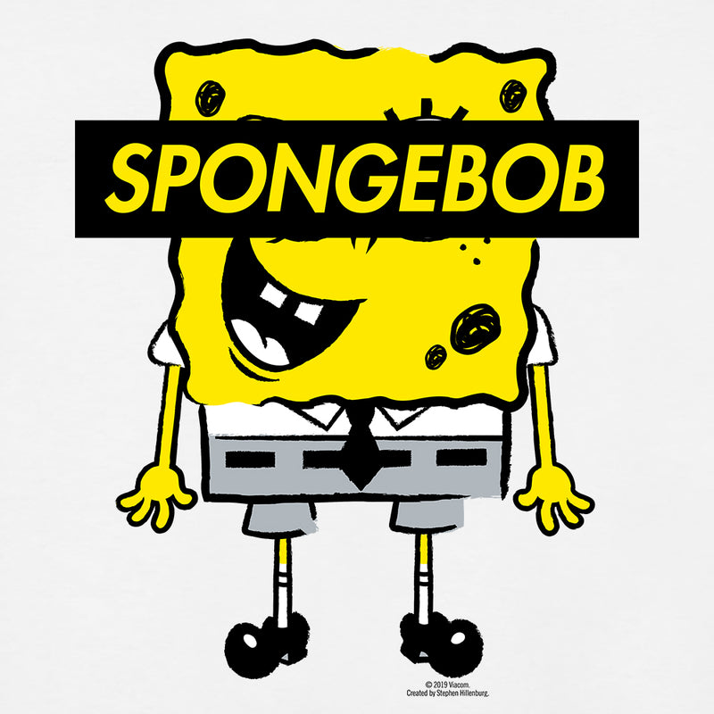 SpongeBob SquarePants Black Box ¾ Baseball T-Shirt - SpongeBob SquarePants Official Shop