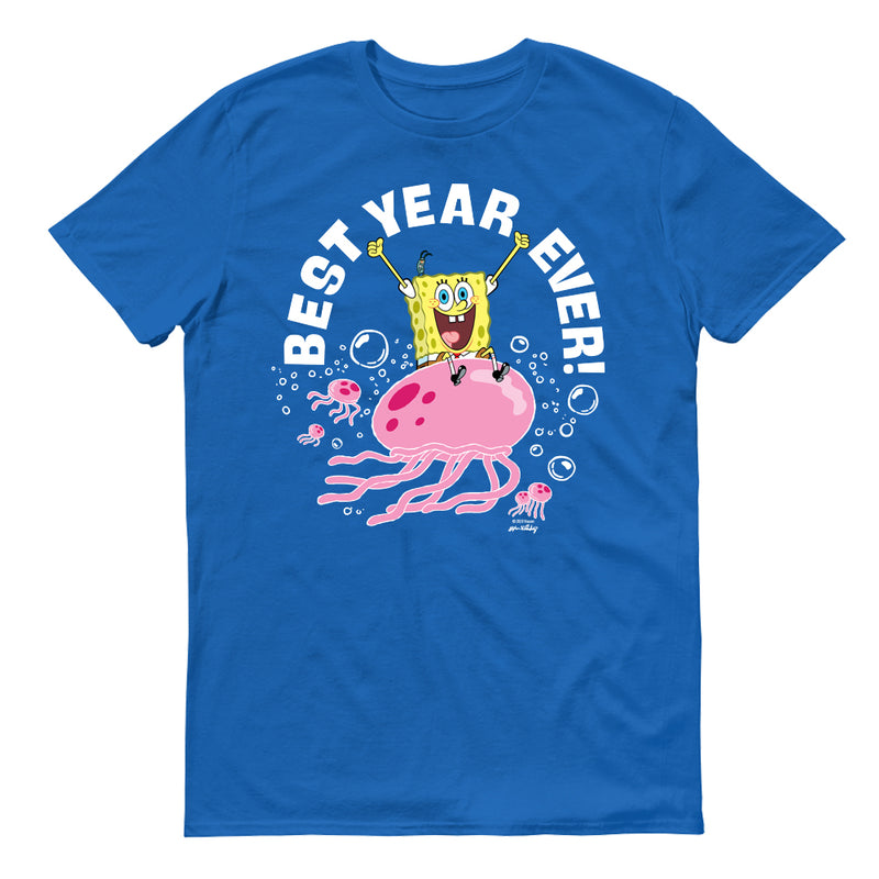 SpongeBob SquarePants Best Year Ever Jellyfish Adult Short Sleeve T-Shirt –  SpongeBob SquarePants Shop
