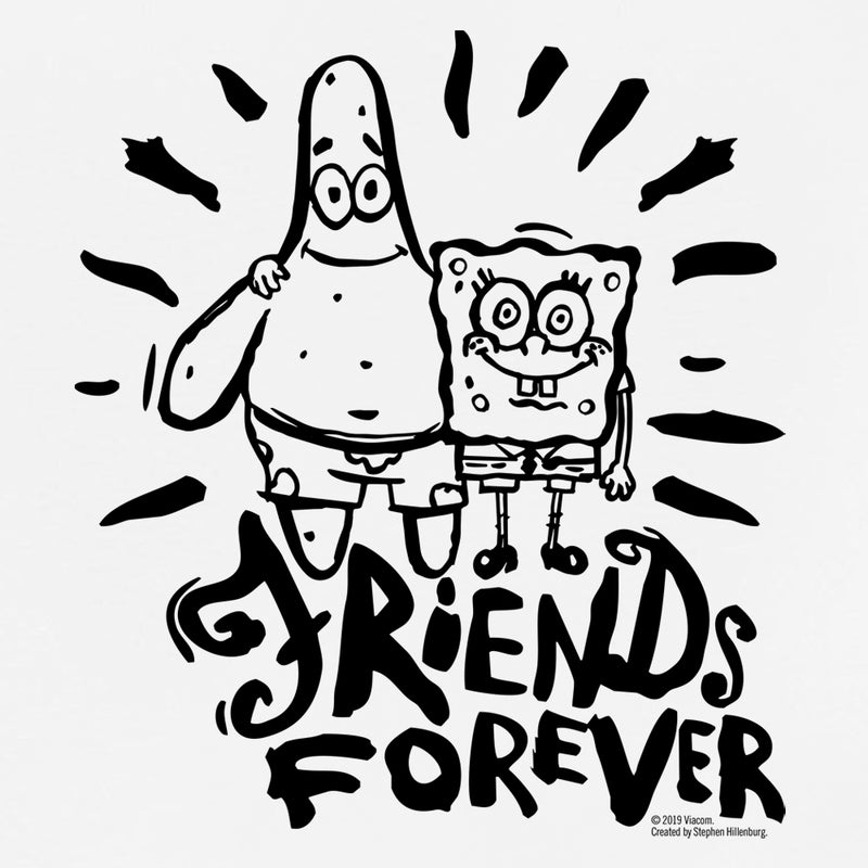 SpongeBob SquarePants Friends Forever Kids Short Sleeve T-Shirt - SpongeBob SquarePants Official Shop
