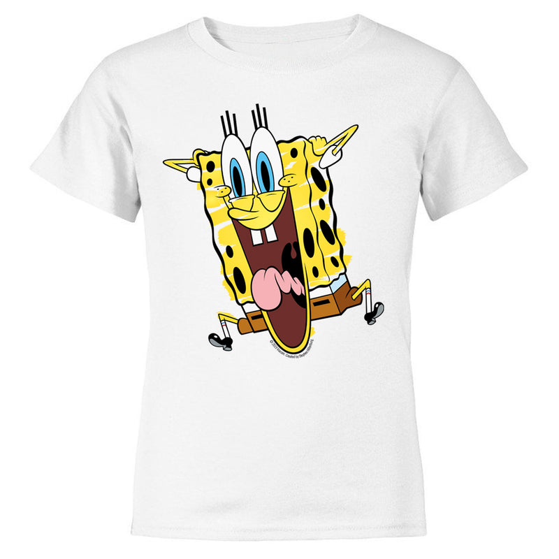 SpongeBob SquarePants Excited Kids Short Sleeve T-Shirt