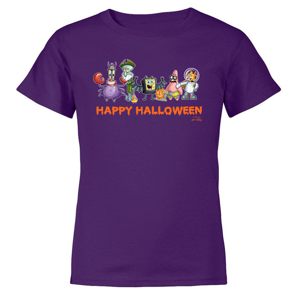 SpongeBob SquarePants Happy Halloween Kids Short Sleeve T-Shirt