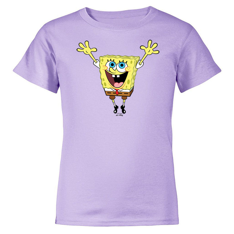 SpongeBob SquarePants Hands in the Air 20th Anniversary Kids Short Sleeve T-Shirt
