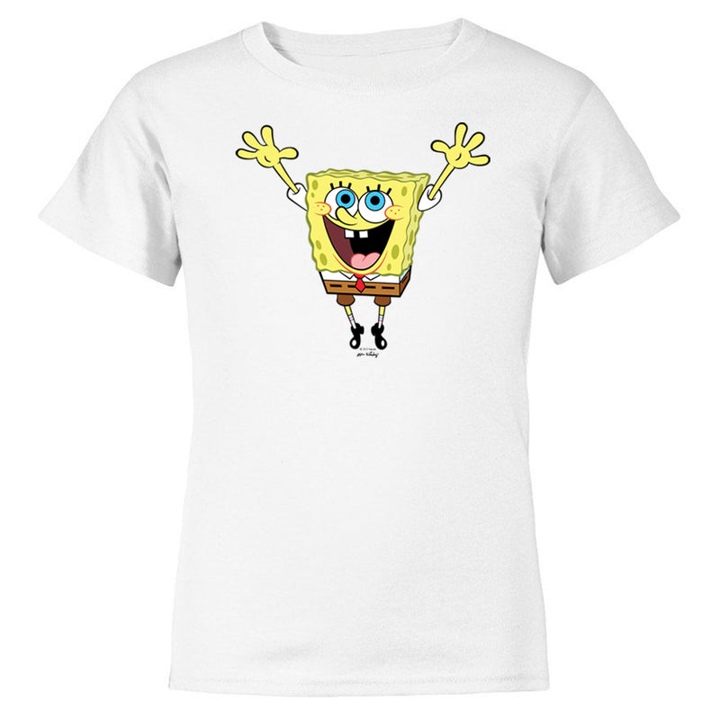 SpongeBob SquarePants Hands in the Air 20th Anniversary Kids Short Sleeve T-Shirt
