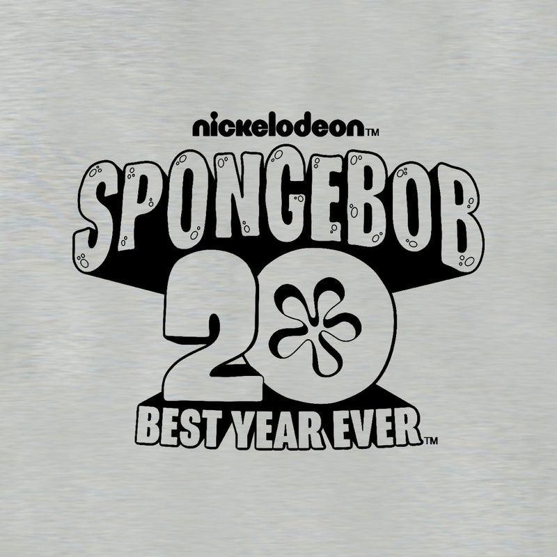 SpongeBob SquarePants Best Year Ever Crew Neck Sweatshirt Fleece Crewneck Sweatshirt