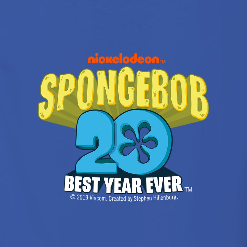 SpongeBob SquarePants Pocket 20th Anniversary Adult Long Sleeve T-Shirt