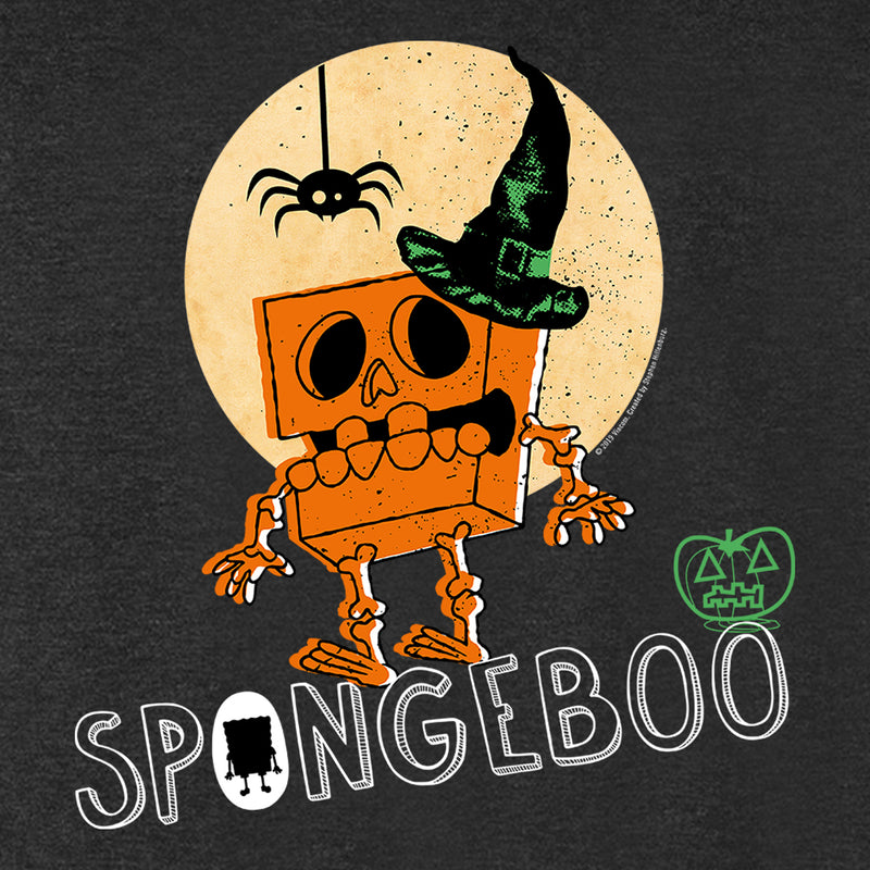 SpongeBob SquarePants Boo Halloween Men's Tri-Blend T-Shirt