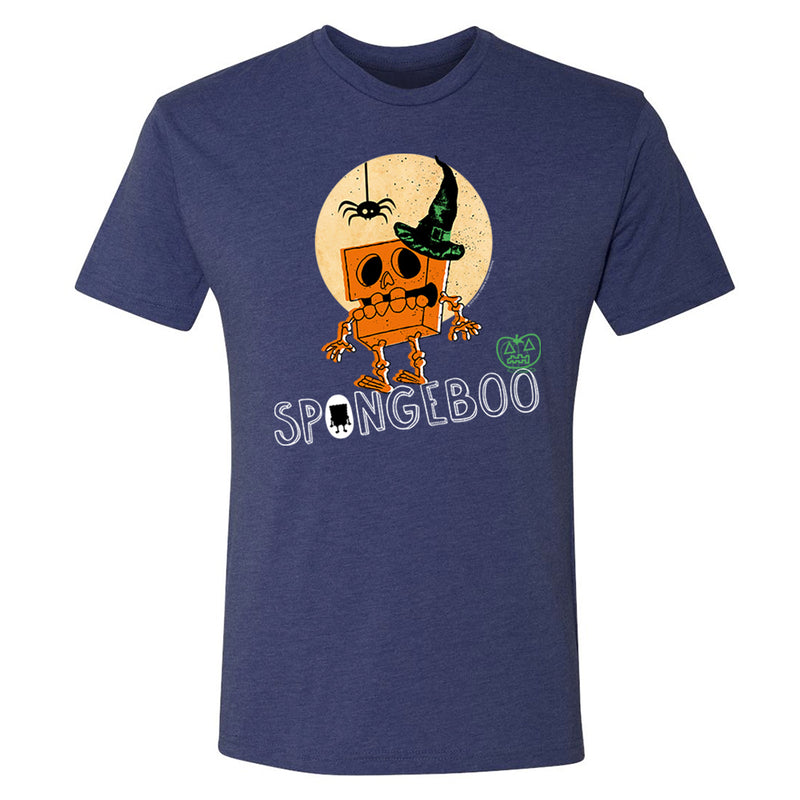 SpongeBob SquarePants Boo Halloween Men's Tri-Blend T-Shirt