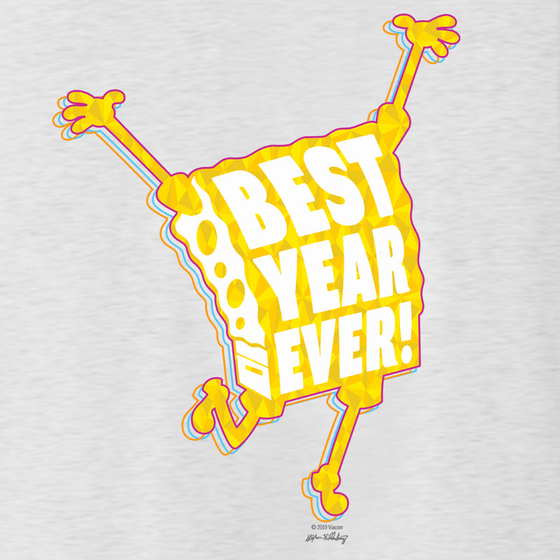 SpongeBob SquarePantsBest Year Eve Men's Tri-Blend T-Shirt