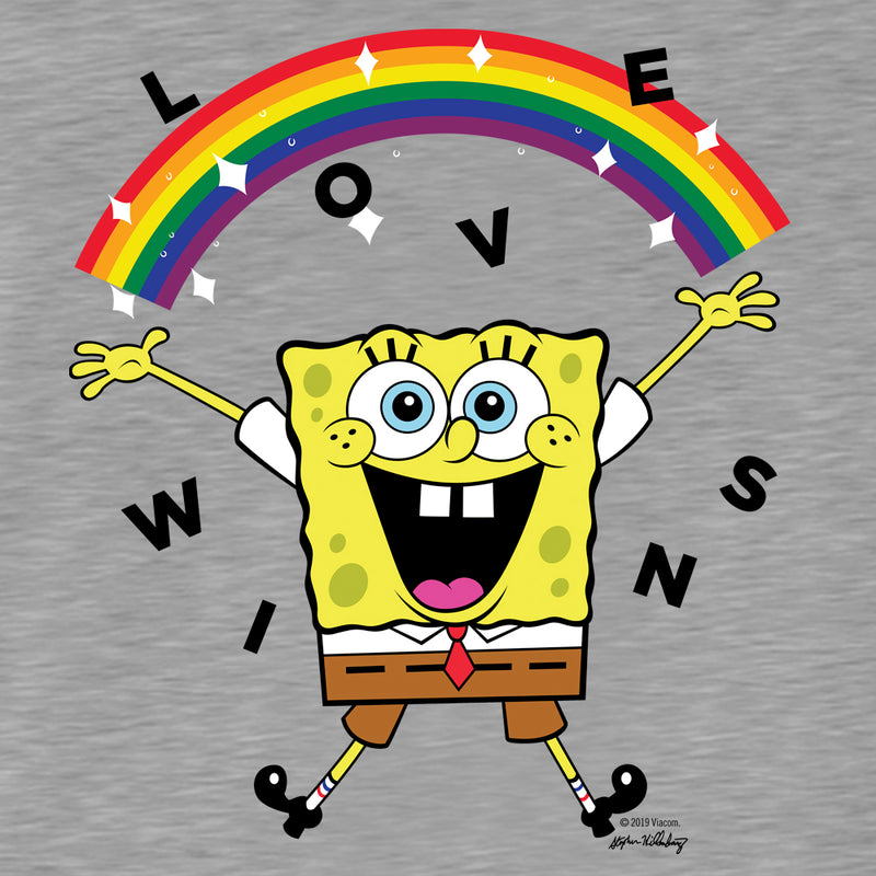 SpongeBob SquarePants Love Wins Women's Tri-Blend Dolman T-Shirt