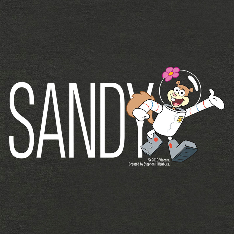 Sandy Cheeks Name Play Tri-Blend Raglan Hoodie - SpongeBob SquarePants Official Shop