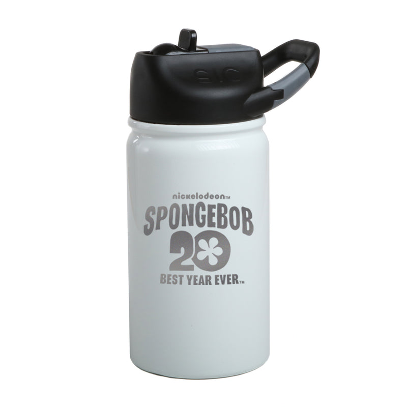 SpongeBob SquarePants Winking 20th Anniversary Laser Engraved Short SIC Water Bottle - SpongeBob SquarePants Official Shop