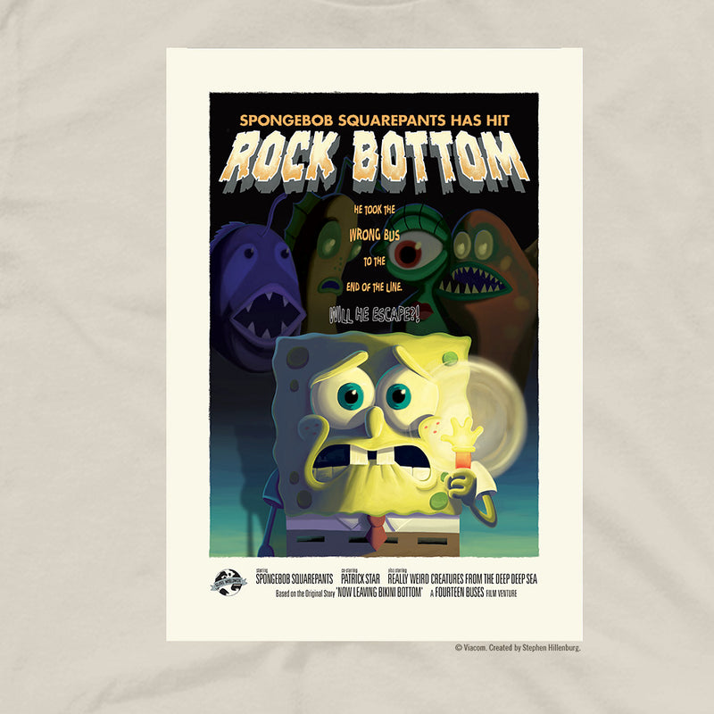 SpongeBob SquarePants Rock Bottom Adult Short Sleeve T-Shirt