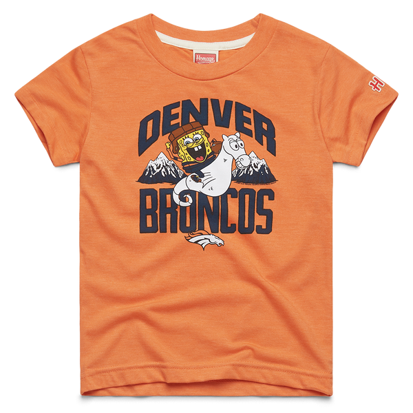 SpongeBob x Denver Broncos Youth Short Sleeve T-Shirt - SpongeBob SquarePants Official Shop