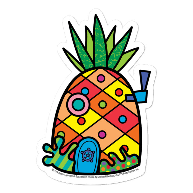 SpongeBob SquarePants Pineapple Britto Sticker - SpongeBob SquarePants Official Shop