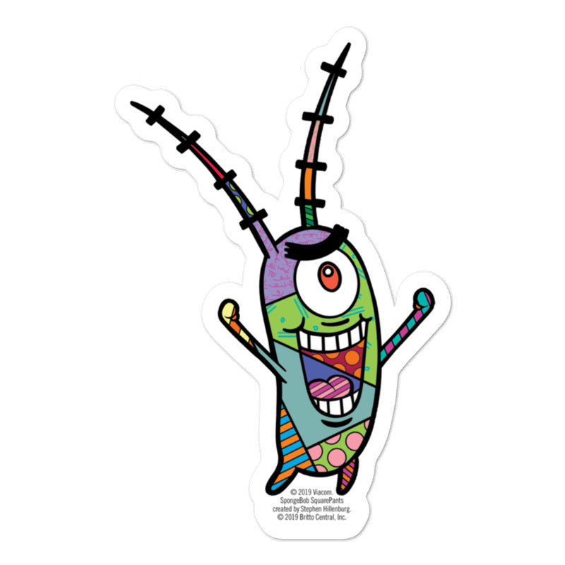 Plankton Britto Sticker – SpongeBob SquarePants Shop